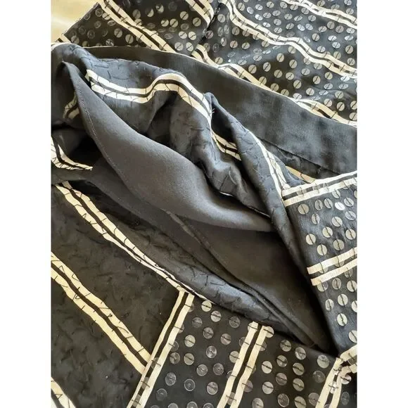 VTG‎ Womens Liz Claiborne Black & White Sequin Sheath 100% Silk Dress Lined Sz.4 - Picture 11 of 11